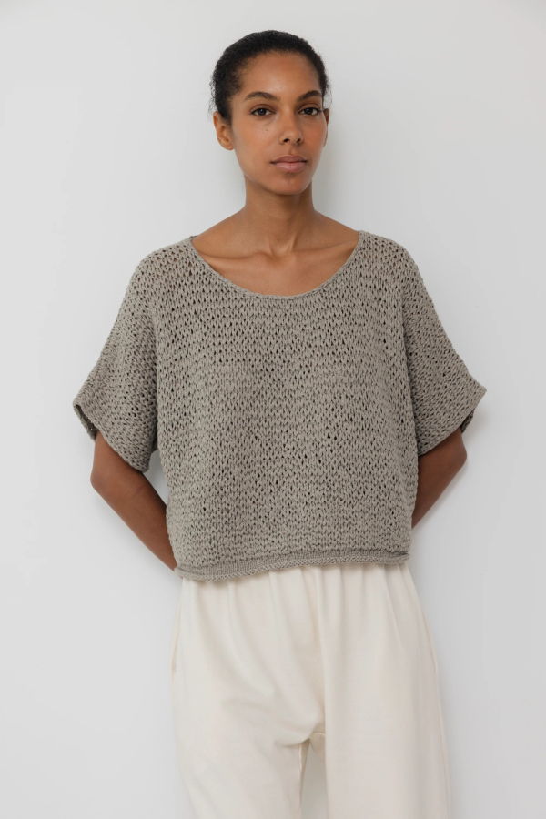 Wol Hide Hand Knit Tee Sweater