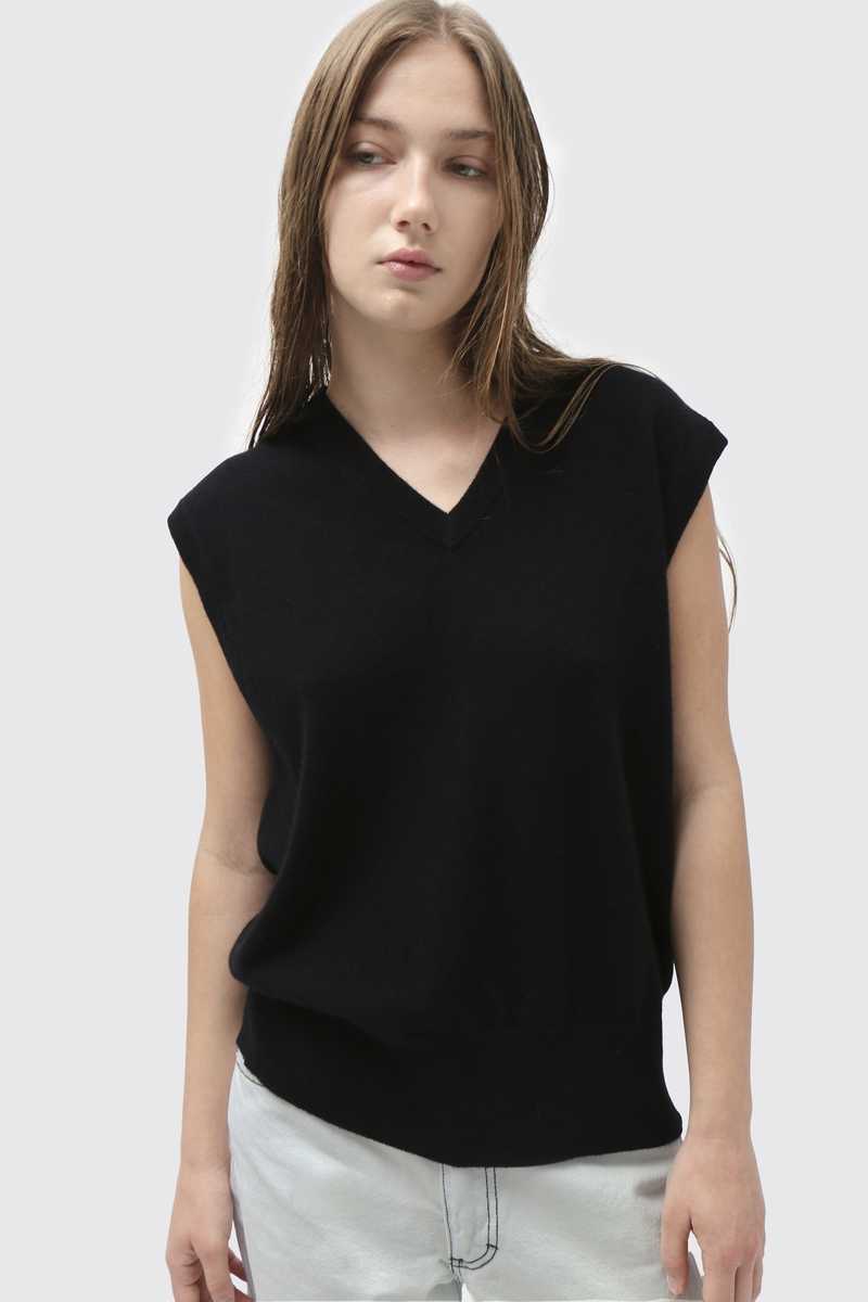 Extreme Cashmere Spencer Vest - Raven