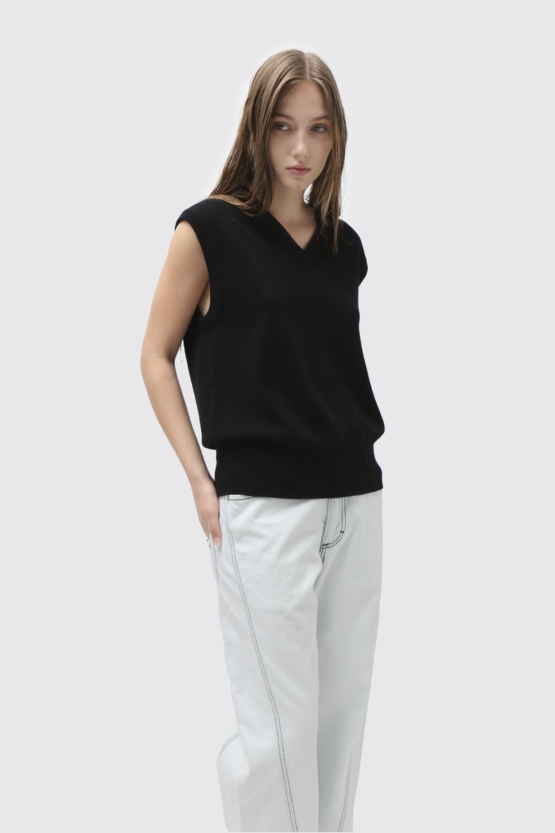 Extreme Cashmere Spencer Vest - Raven