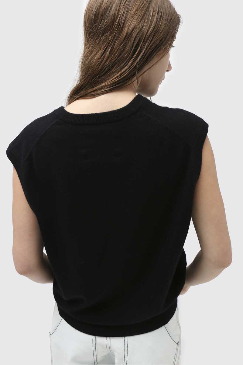 Extreme Cashmere Spencer Vest - Raven