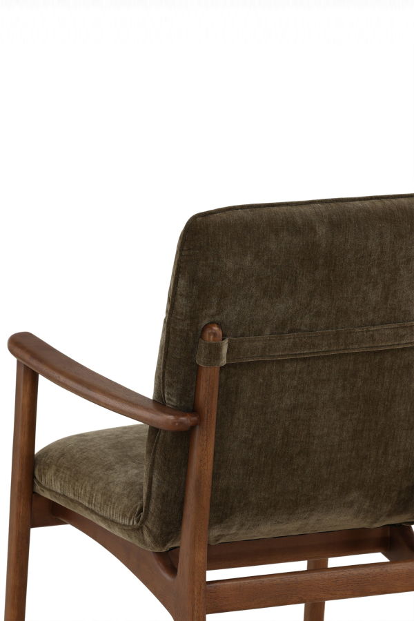 Dovetail Furniture Vera Velvet Upholstered Dining Chair - Brown