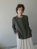 Lauren Manoogian Boucle Crewneck Sweater - Rock - Thumbnail 1