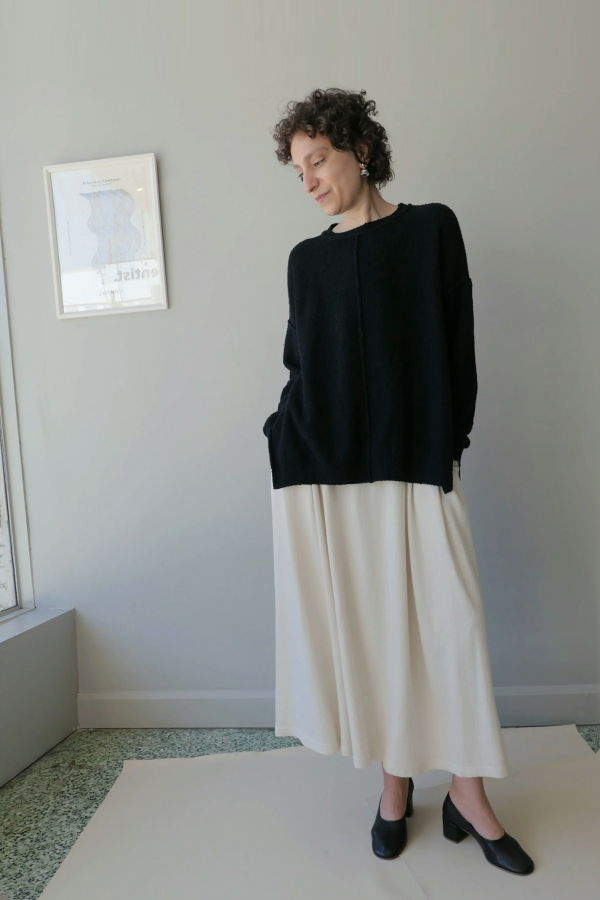 Lauren Manoogian Boucle Crewneck Sweater - Black