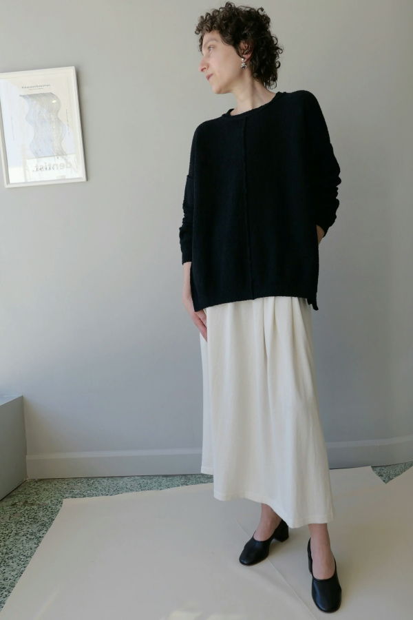 Lauren Manoogian Boucle Crewneck Sweater - Black