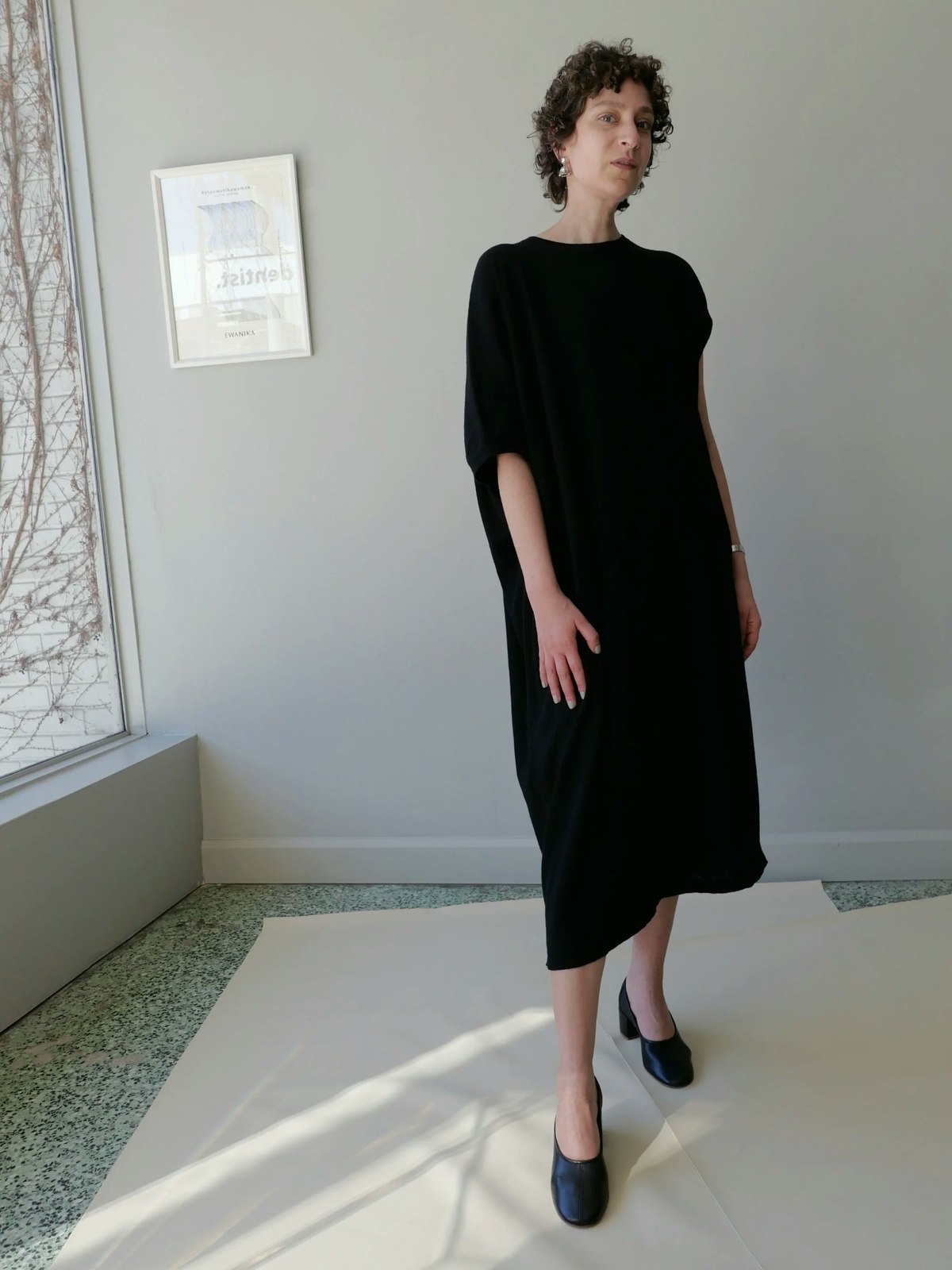 Lauren Manoogian Askew Caftan Dress - Black - Image 1 of 5