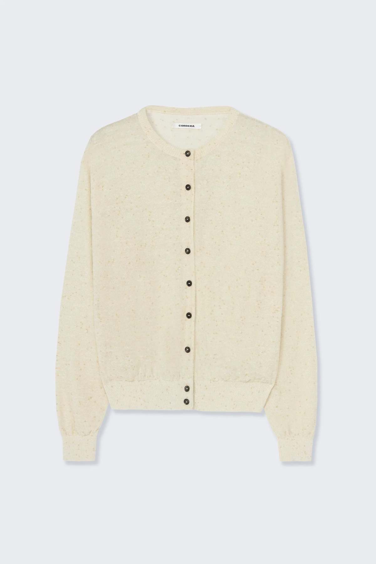 Cordera Flecked Cardigan - Cream - Image 4 of 4