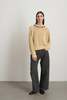B Sides Lind Ringer Crewneck Sweater - Wheat/Black - Thumbnail 1