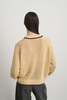 B Sides Lind Ringer Crewneck Sweater - Wheat/Black - Thumbnail 6