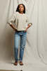 Perfect White Tee Roxy Stripe Loop Terry Sweatshirt - Thumbnail 3