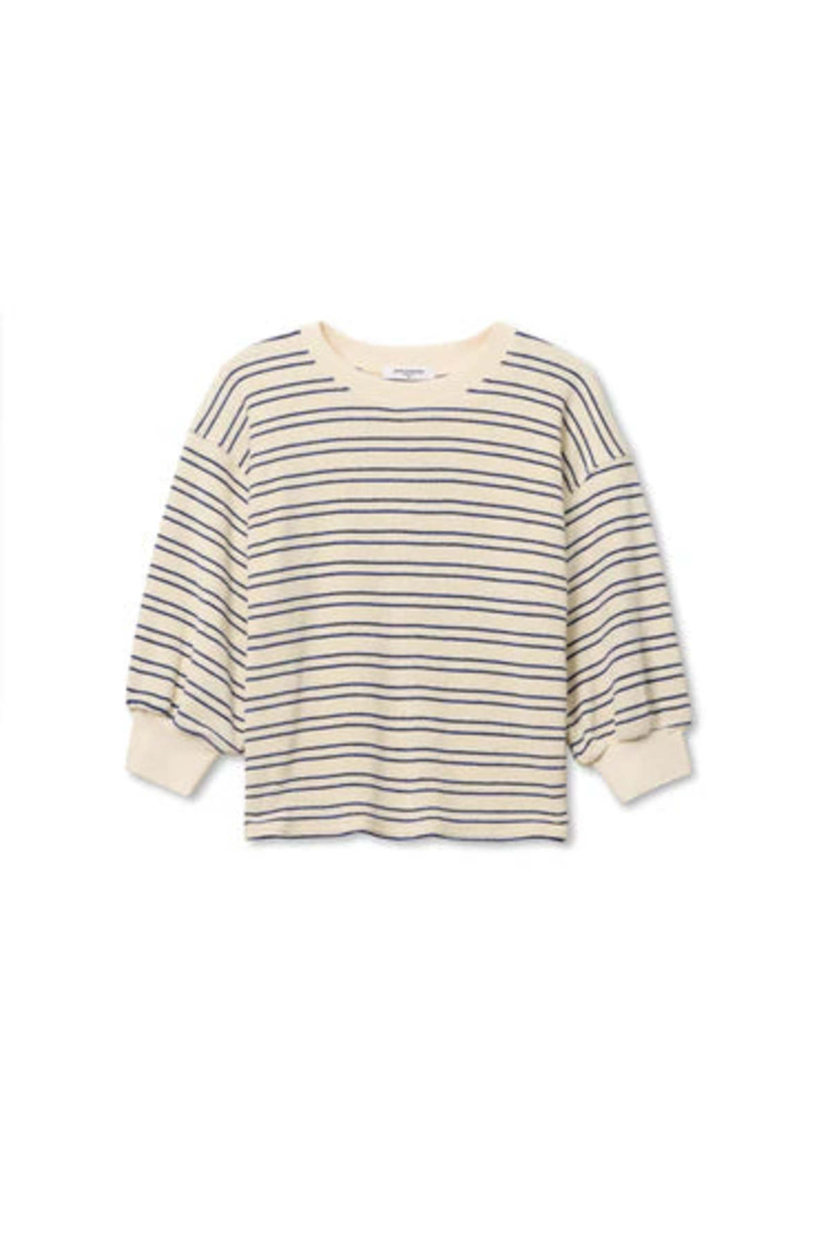Perfect White Tee Roxy Stripe Loop Terry Sweatshirt - Image 4 of 4