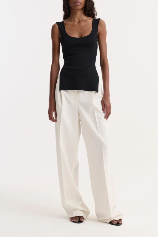 Rohe Long Knitted Bustier Top - Black