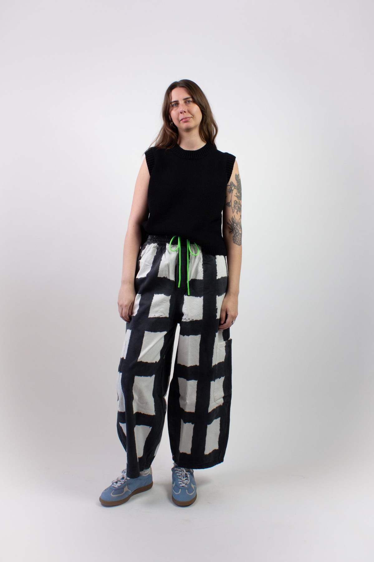 Meals Canvas Chef Pant - Licorice Check - Image 1 of 6