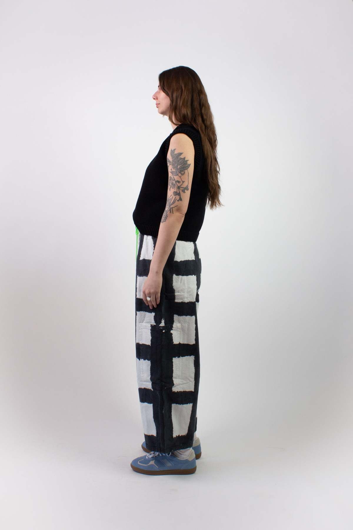 Meals Canvas Chef Pant - Licorice Check - Image 4 of 6