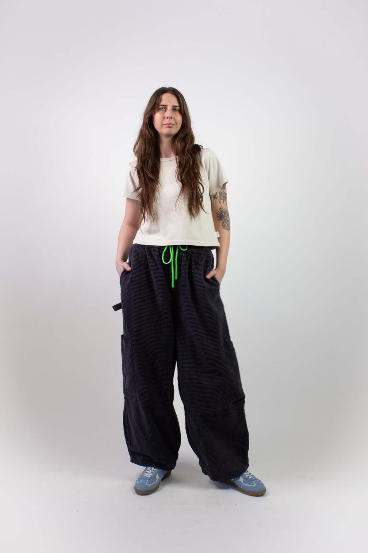 Meals Horizontal Corduroy Chef Pant - Black Sesame - Image 2 of 7