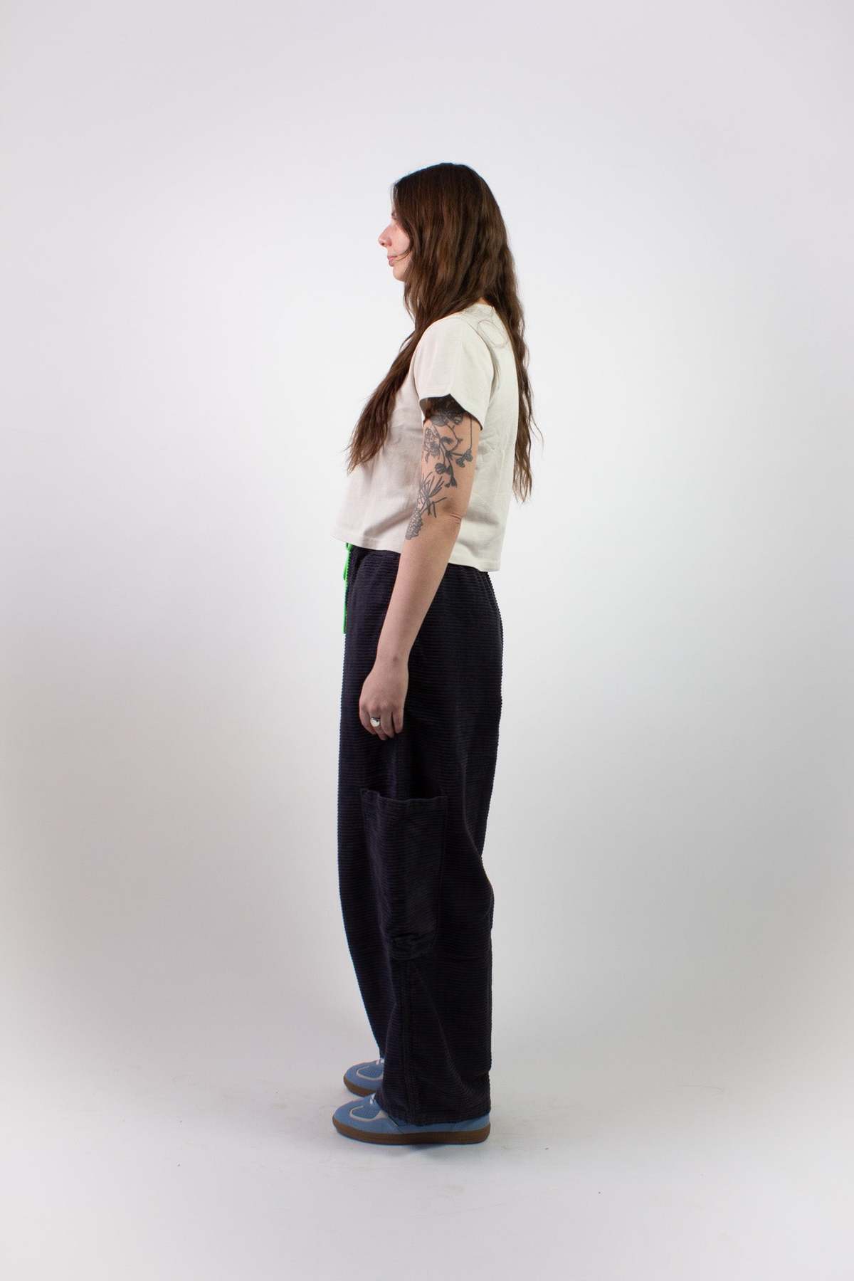 Meals Horizontal Corduroy Chef Pant - Black Sesame - Image 4 of 7