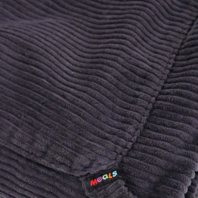 Meals Horizontal Corduroy Chef Pant - Black Sesame