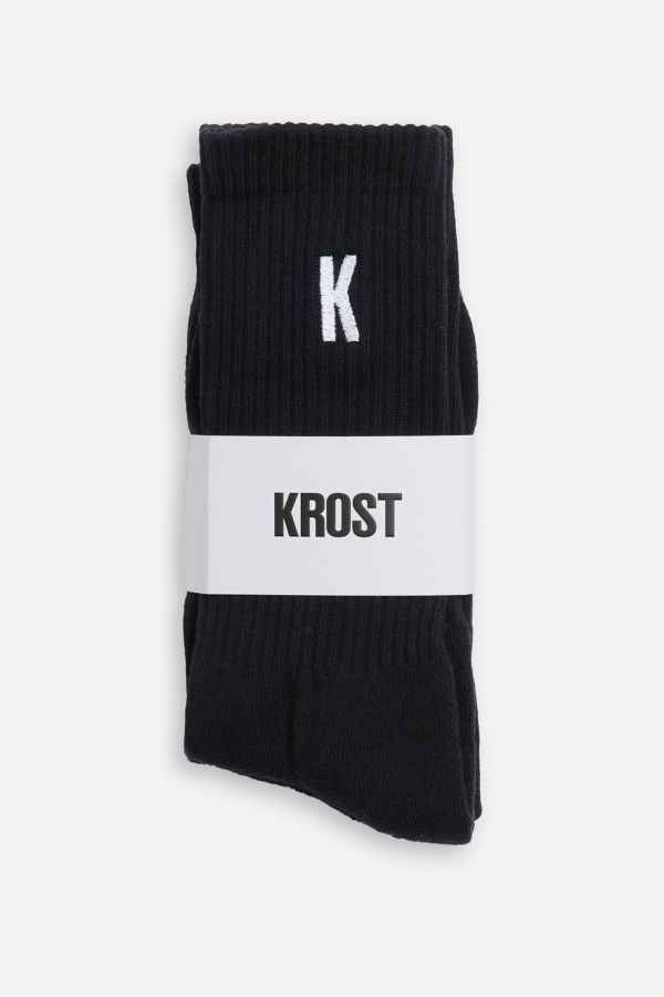 KROST Terry Rib Socks 2 Pack - Black
