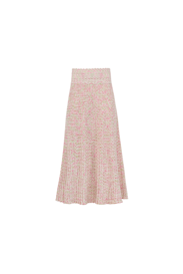 Molli Cocktail Skirt - Natural / Pink Multi