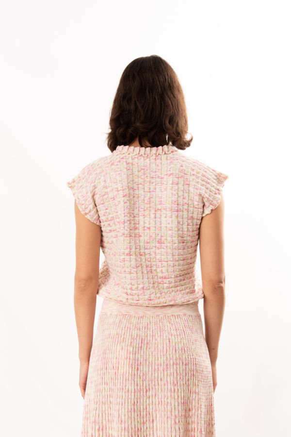 Molli Etincelle Top - Natural/Pink Multi