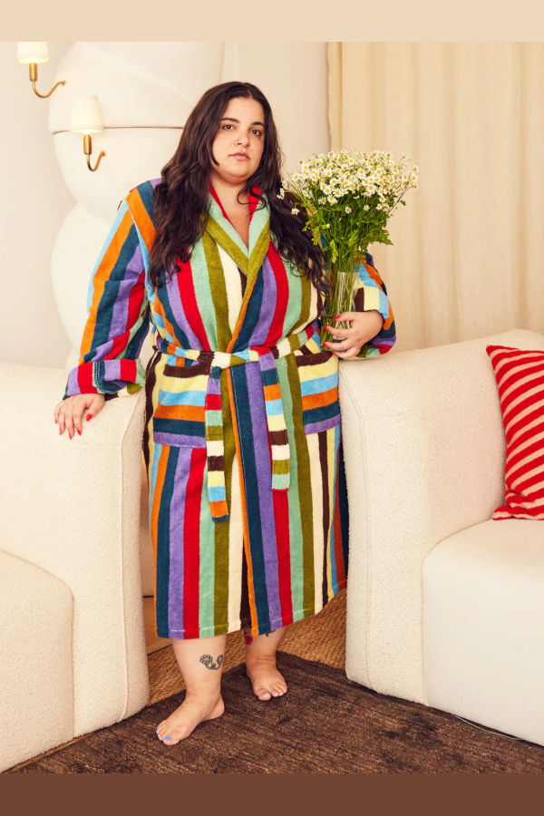 Dusen Dusen Eucalyptus Stripe Bathrobe