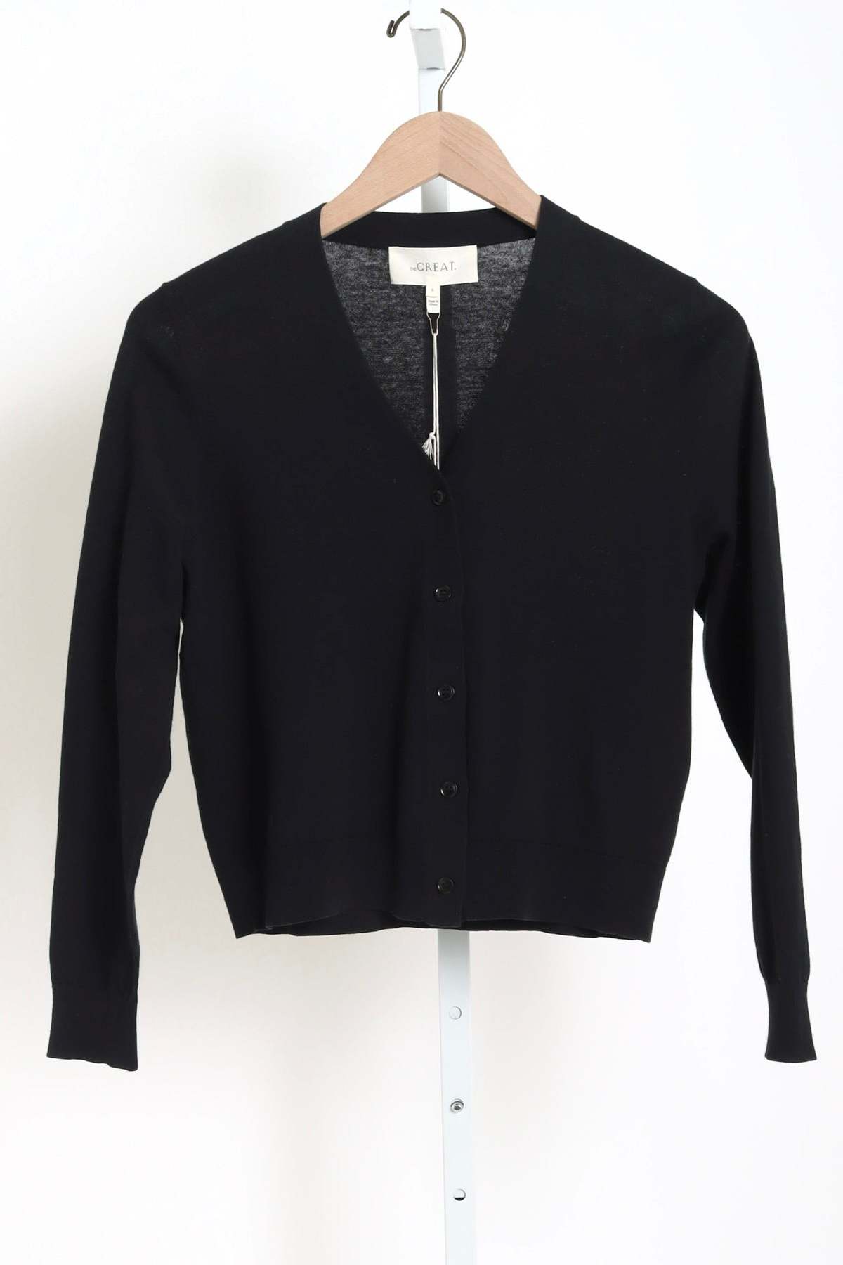 The Great. The Shrunken V-Neck Cardigan - Image 1 of 2