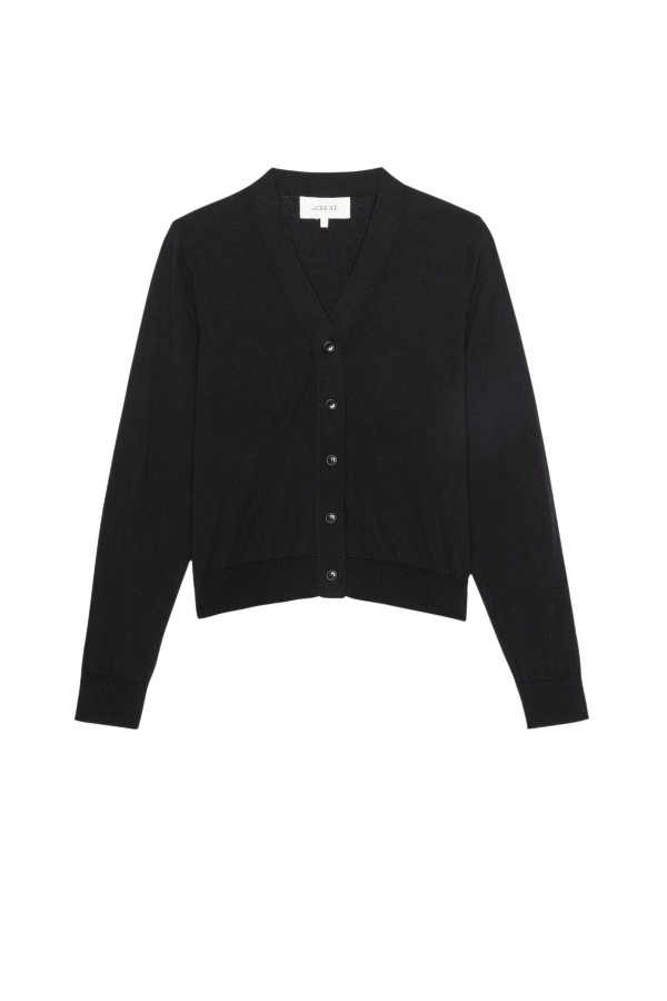 The Great. The Shrunken V-Neck Cardigan