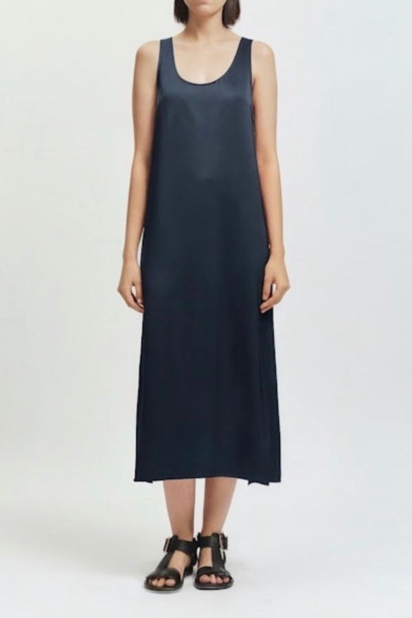 Saint Art James Charmeuse Maxi Dress