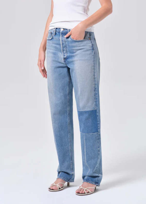 AGOLDE 90's Mid Rise Straight 32" In Session Jeans