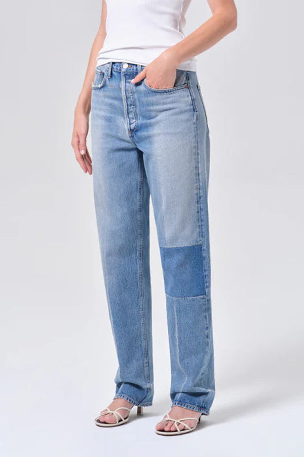 AGOLDE 90's Mid Rise Straight 32" In Session Jeans