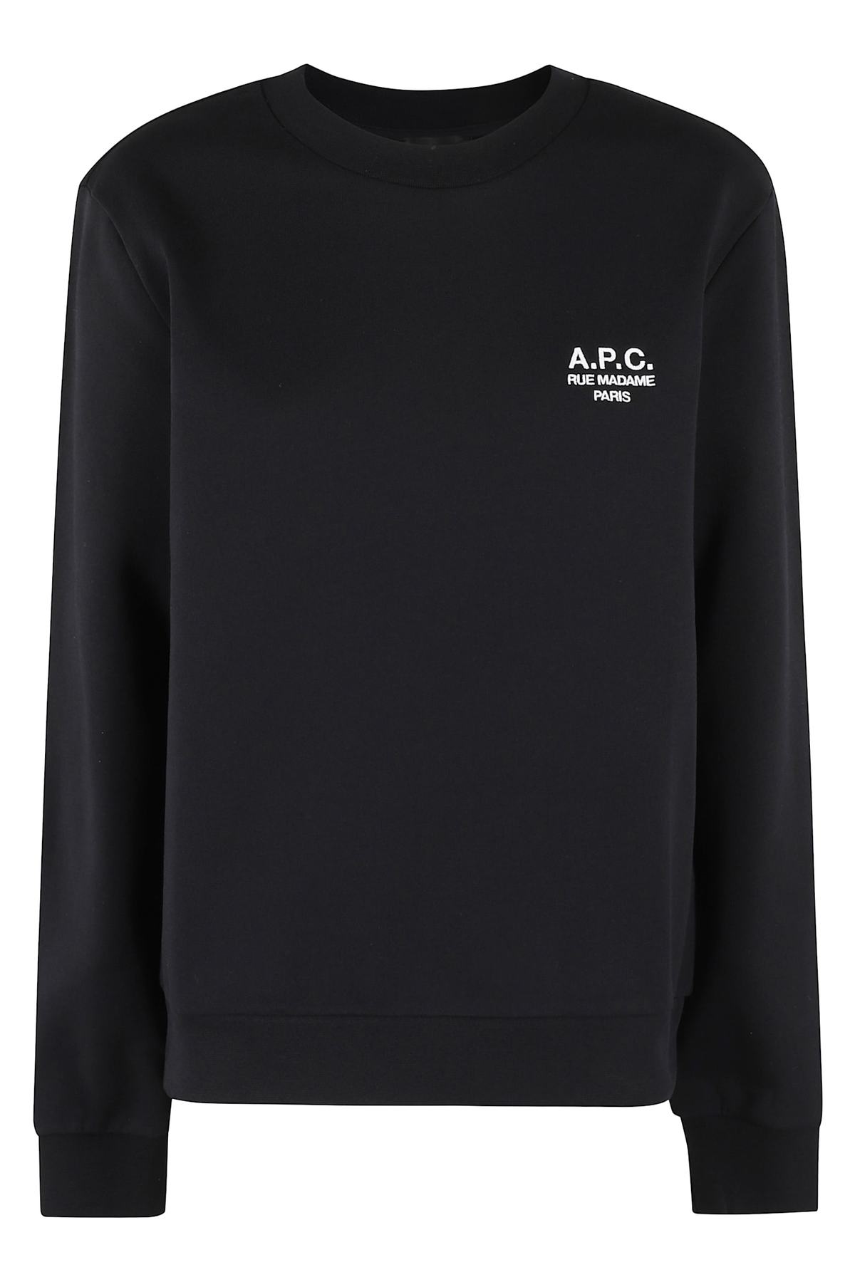 A.P.C. Sweat Standard Rue Madame Sweatshirt - Black/White - Image 1 of 2