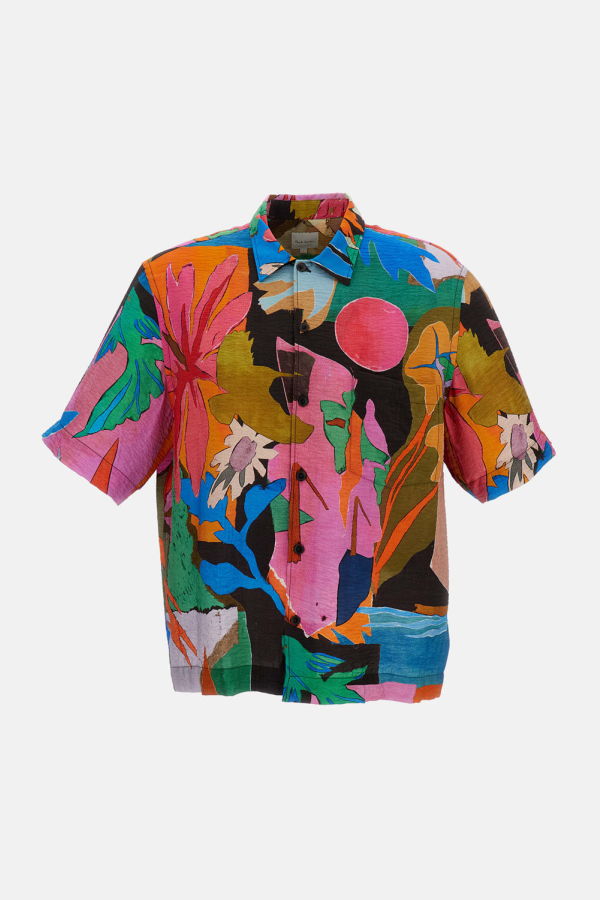 PAUL SMITH Short-Sleeve Patterned Shirt - Multicolor