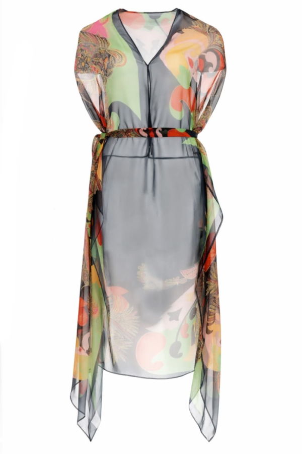 Etro Gilet In Organza Vest - Multicolour