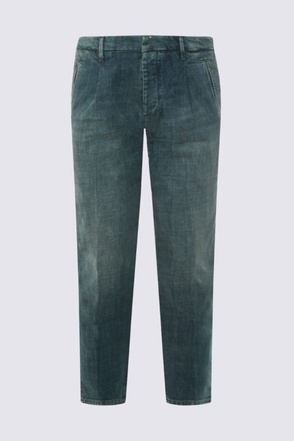 Incotex Cotton Jeans - Mid Blue