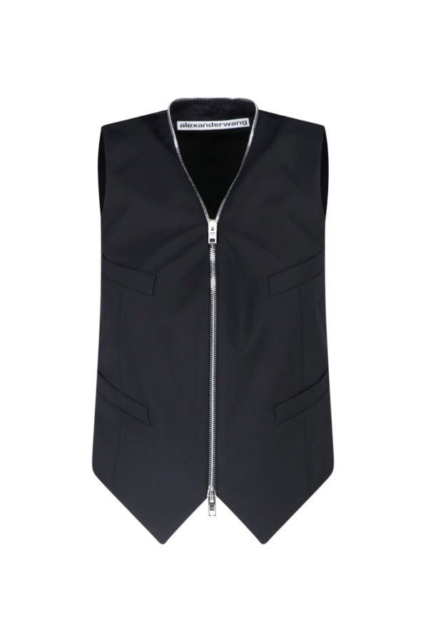 ALEXANDER WANG Zip Gilet - Black