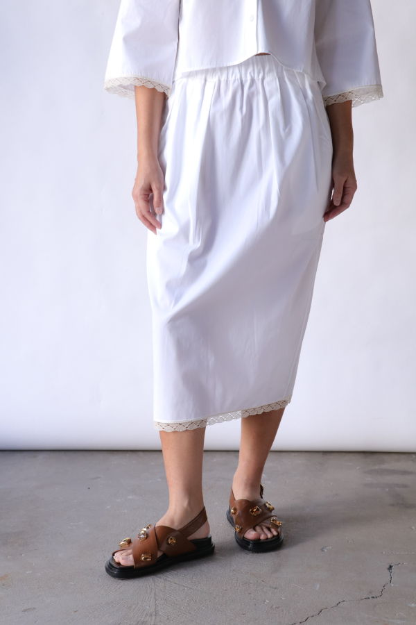 MARIA McMANUS Lace Tulip Skirt