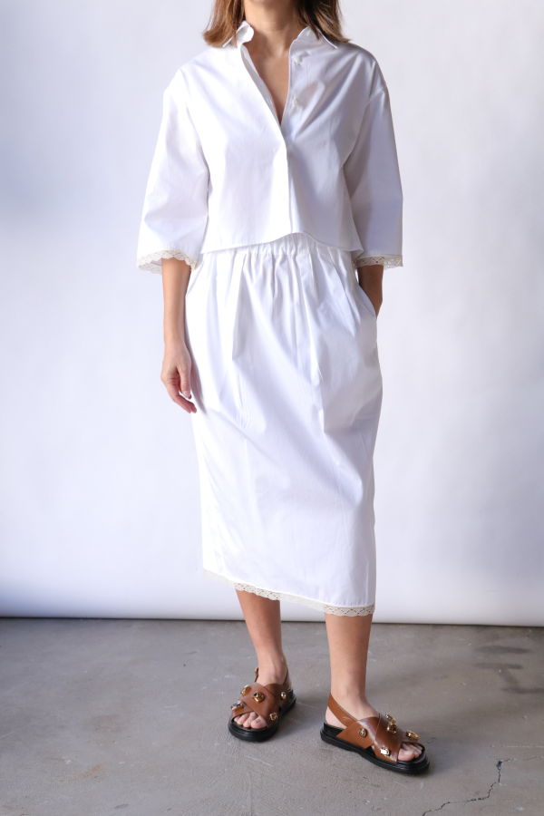 MARIA McMANUS Lace Tulip Skirt