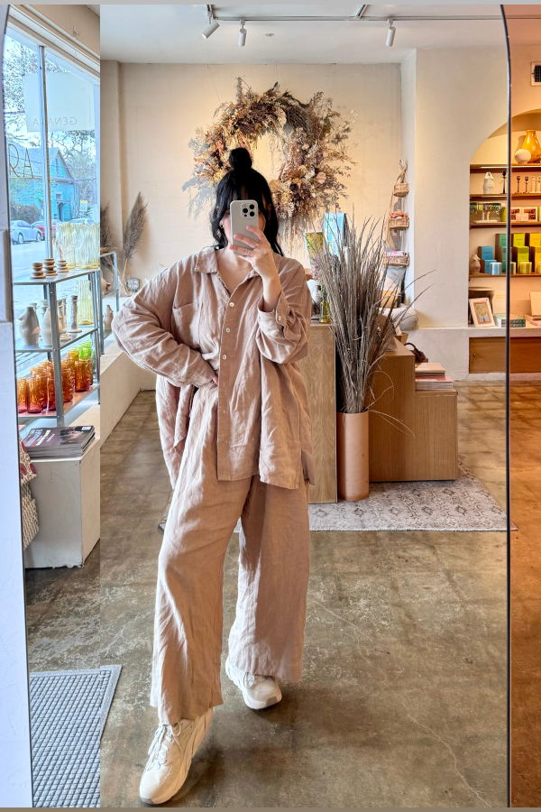 Bohème The Linen Trouser - Tan