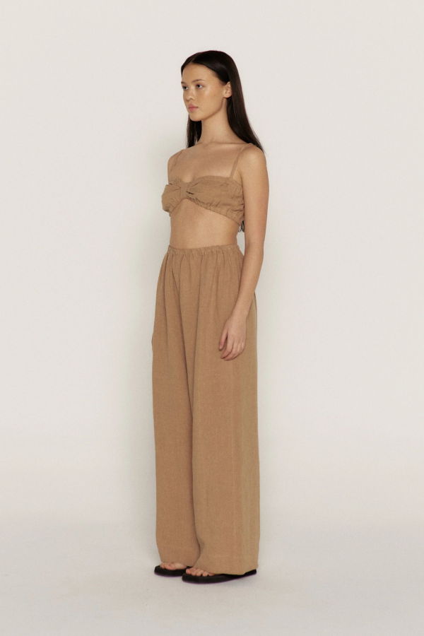 Bohème The Linen Trouser - Tan