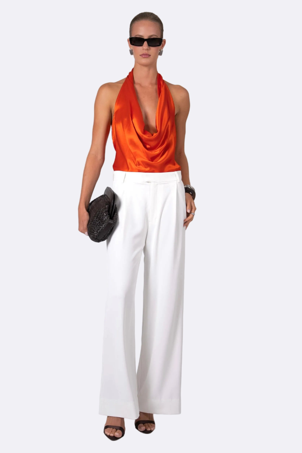 Nonchalant Label Claudia Pant - White