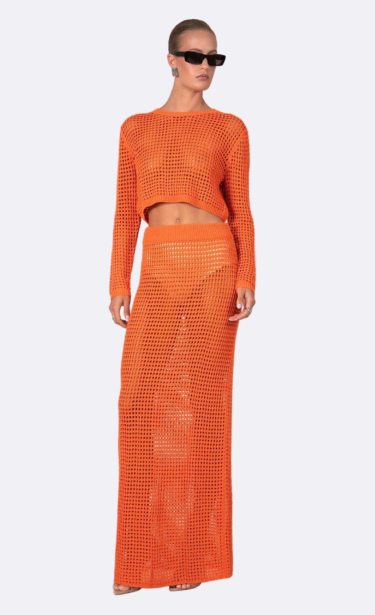 Nonchalant Label Jovi Crop Top - Aperol - Image 1 of 4