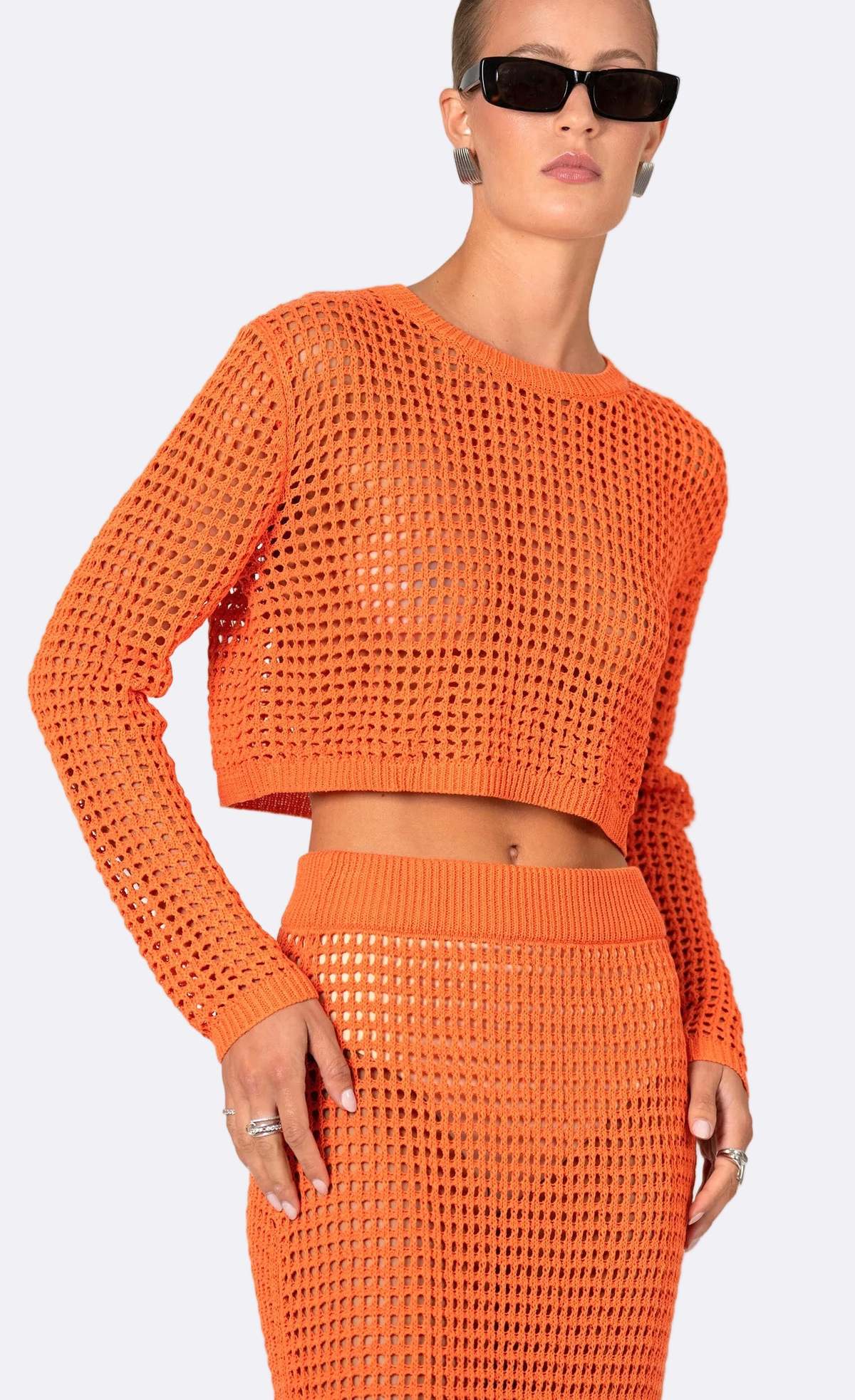Nonchalant Label Jovi Crop Top - Aperol - Image 2 of 4