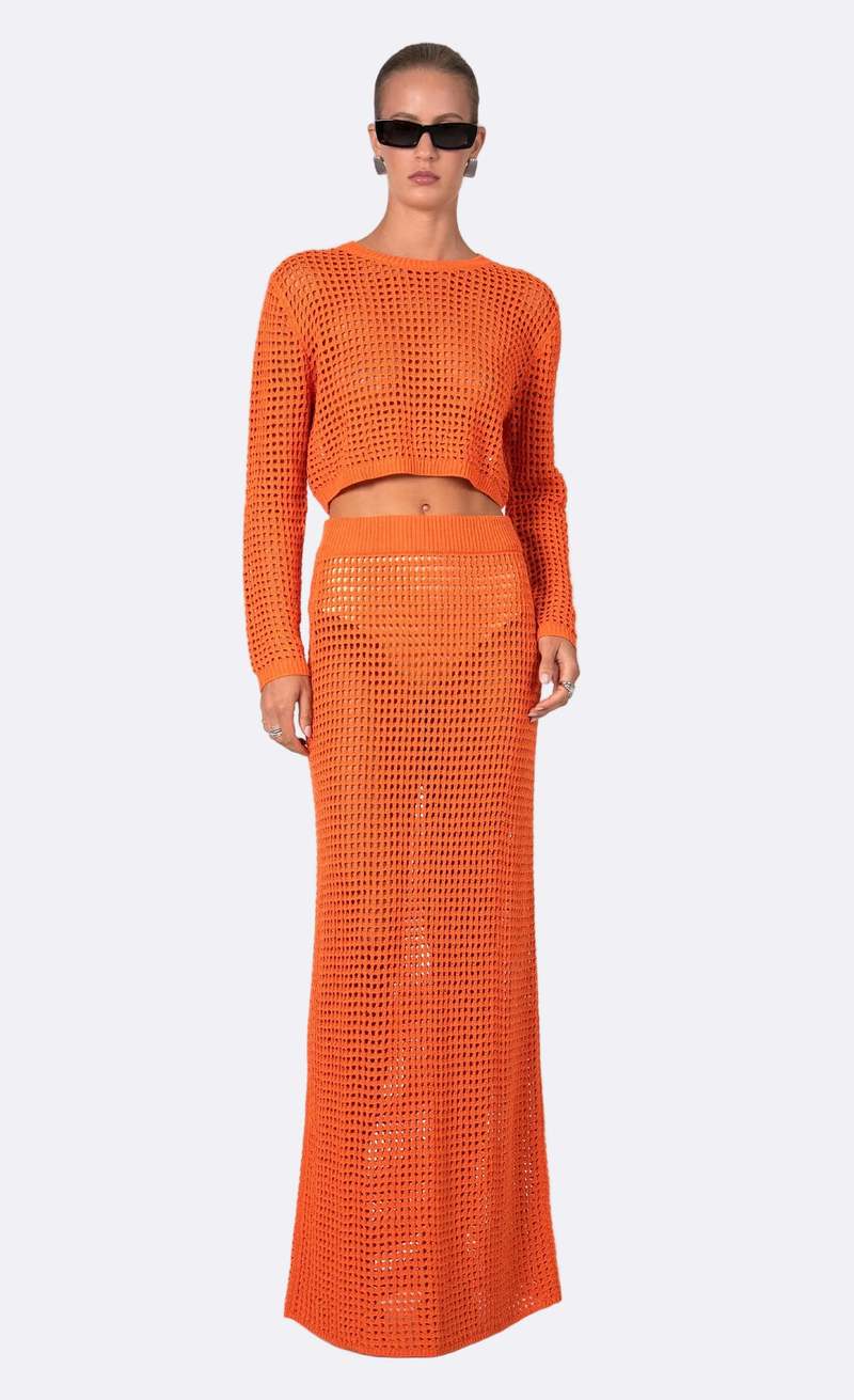 Nonchalant Label Jovi Crop Top - Aperol