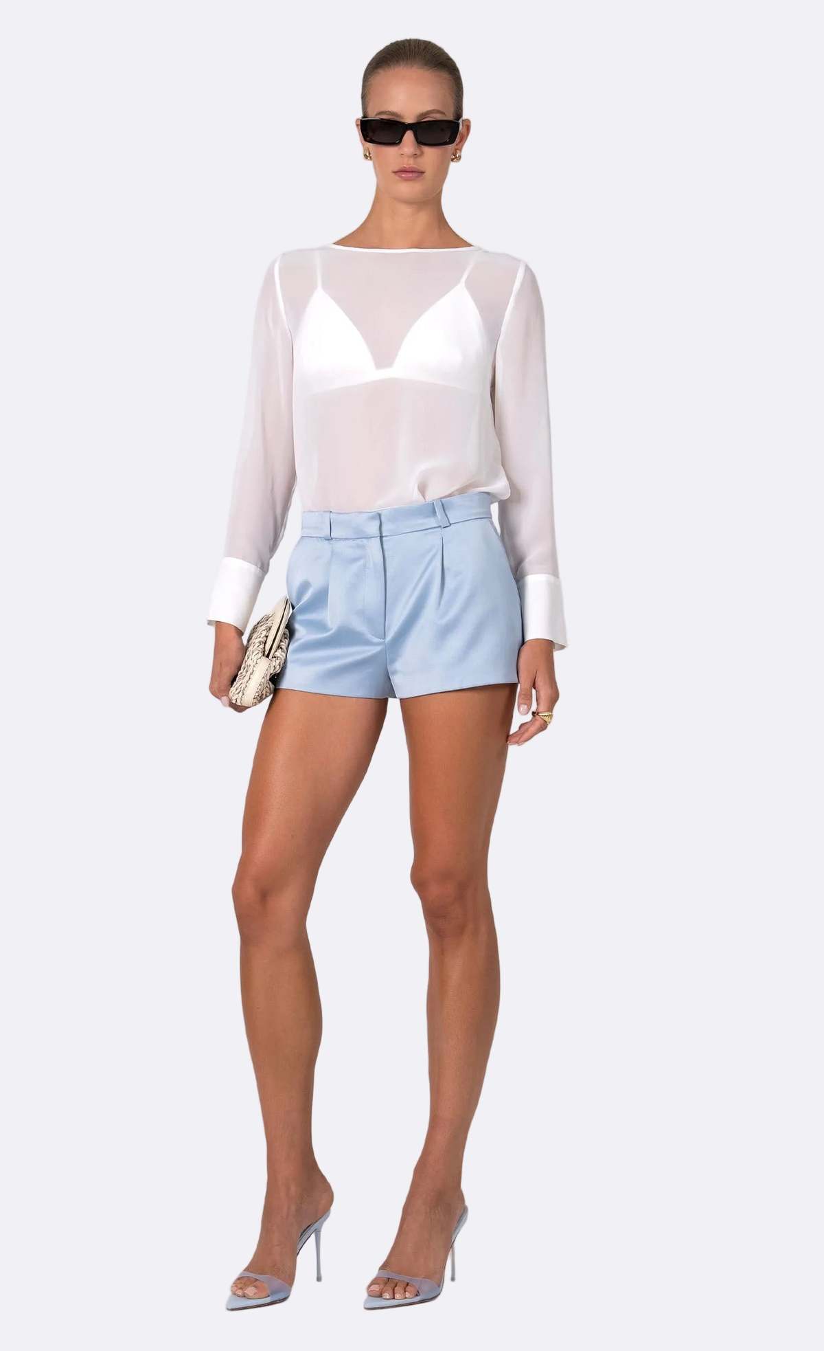 Nonchalant Label Bruno Short - Baby Blue - Image 1 of 4