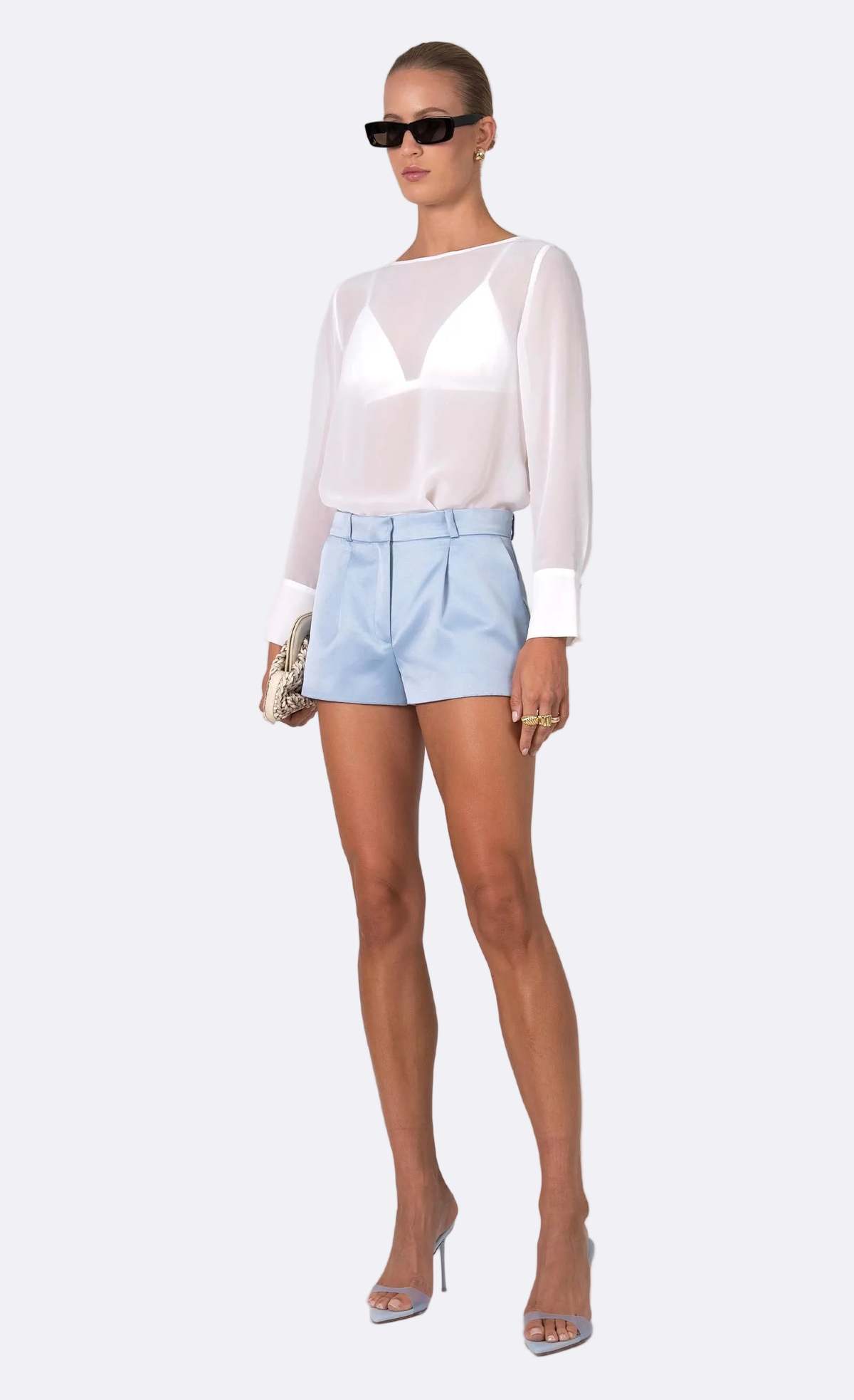 Nonchalant Label Bruno Short - Baby Blue - Image 2 of 4