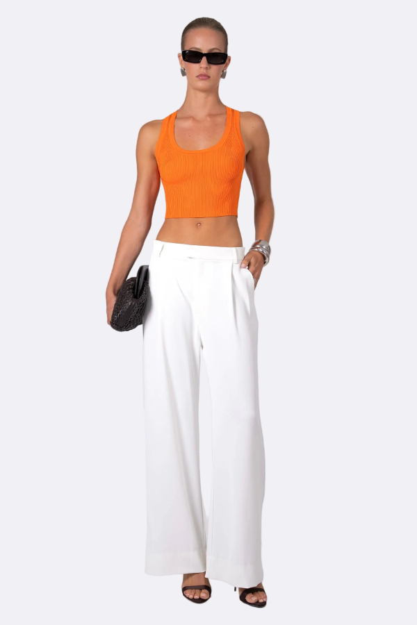 Nonchalant Label Eve Crop Top - Aperol