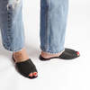 Either/OR The Woven Slide Sandals - Black - Thumbnail 1