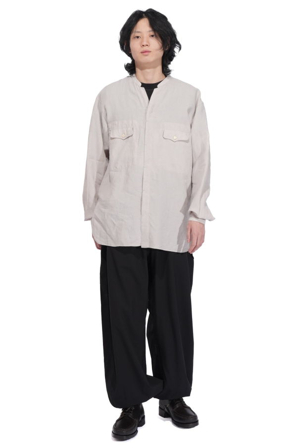 MOTIV Mikhail Superfine Linen Broadcloth Shirt - Lt. Chambray