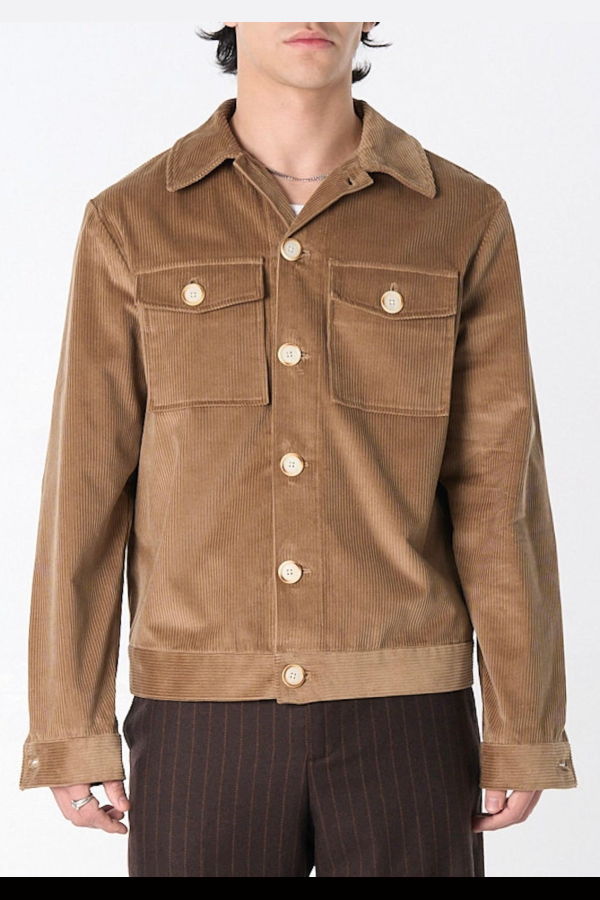 Graphia New York Dean Jacket - Fawn Brown 8-Wale Corduroy
