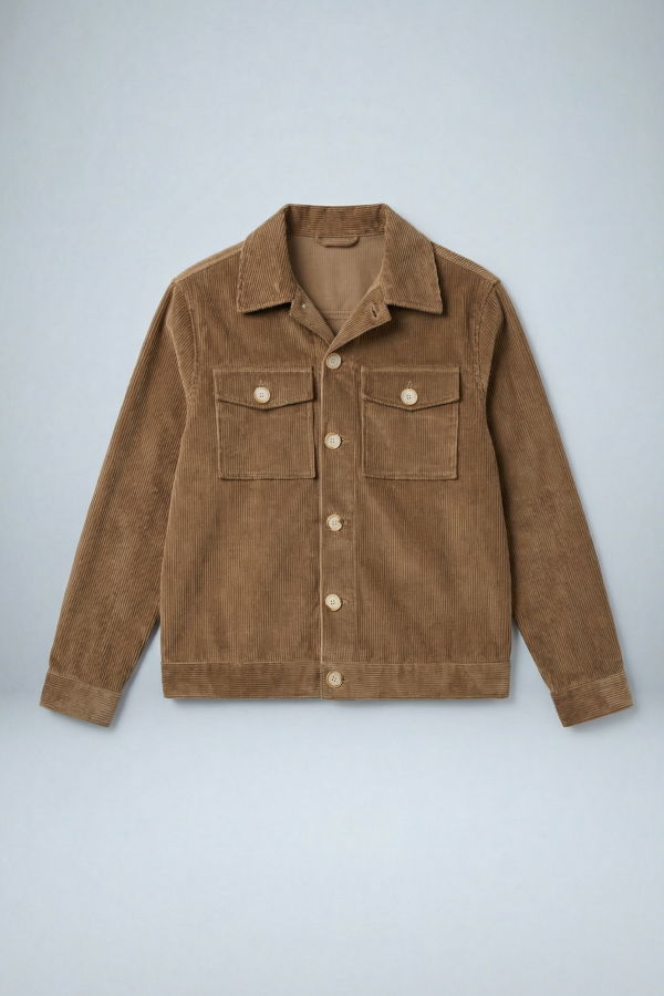 Graphia New York Dean Jacket - Fawn Brown 8-Wale Corduroy