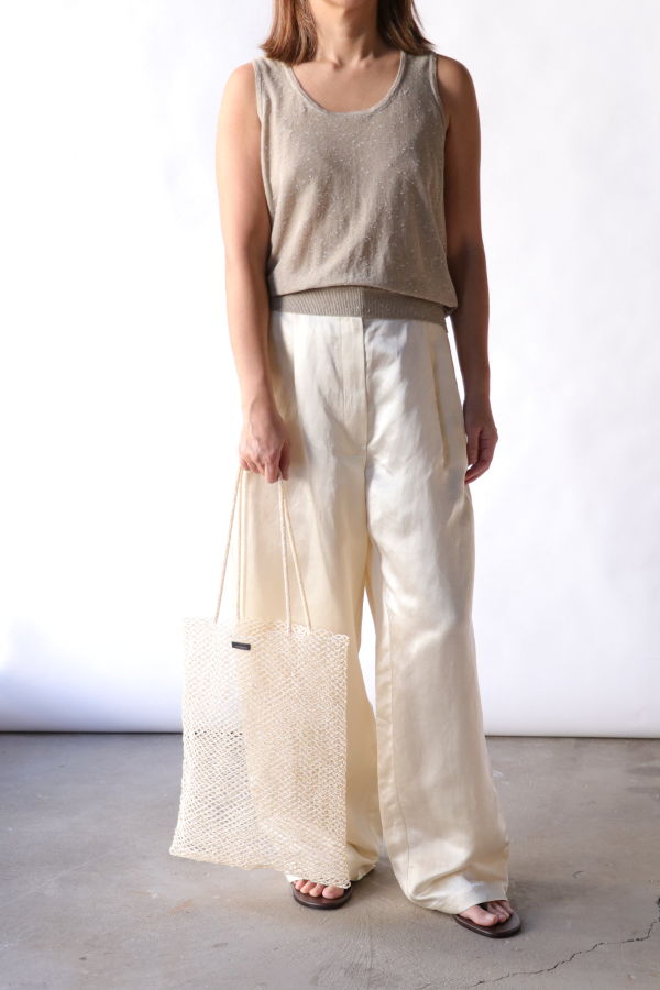 Cordera Linen & Cotton Flecked Tank Top